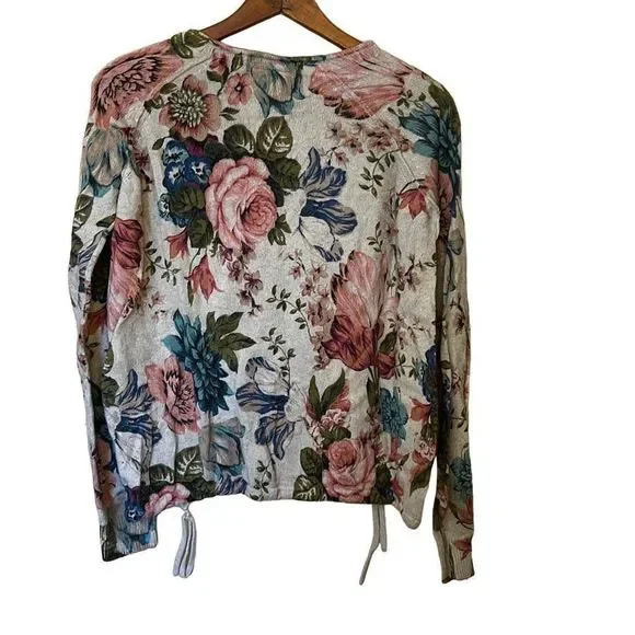 Anthropologie Angel Of The North Embroidered Floral Sweater - Picture 8 of 8